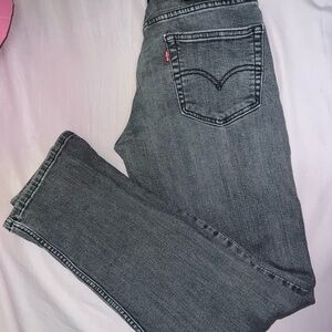 Levi's Men's Charcoal Straight Leg Jeans